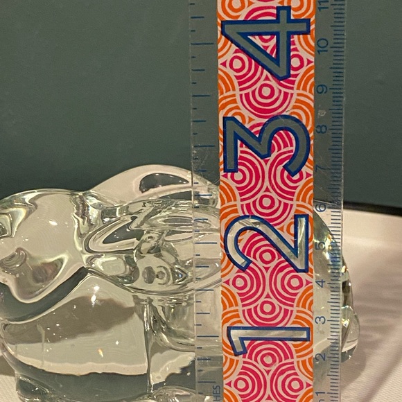 Vintage Glass Clear Glass Bunny Rabbit Votive Holder - Picture 8 of 8